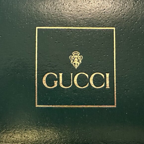 In Original Box Gucci 1980’s Interchangeable Bezel Gold Bracelet Watch - Picture 7 of 13